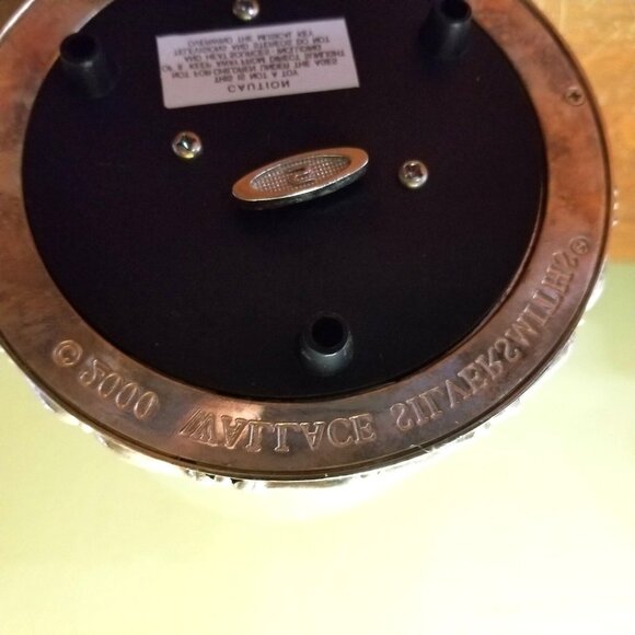 Wallace Silversmith 2000 Silver Musical Angel Snow Globe 1st Edition Christmas - Picture 3 of 6